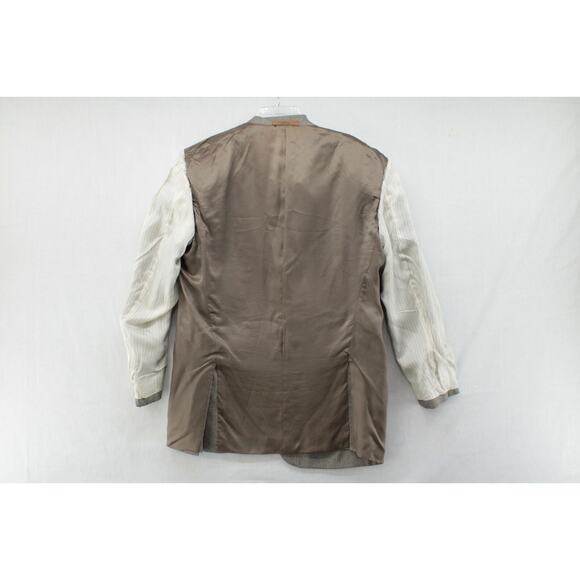 VTG Ermenegildo Zegna Blazer Men's 44R Multicolor Wool Silk Weave Sport Jacket - Picture 14 of 15